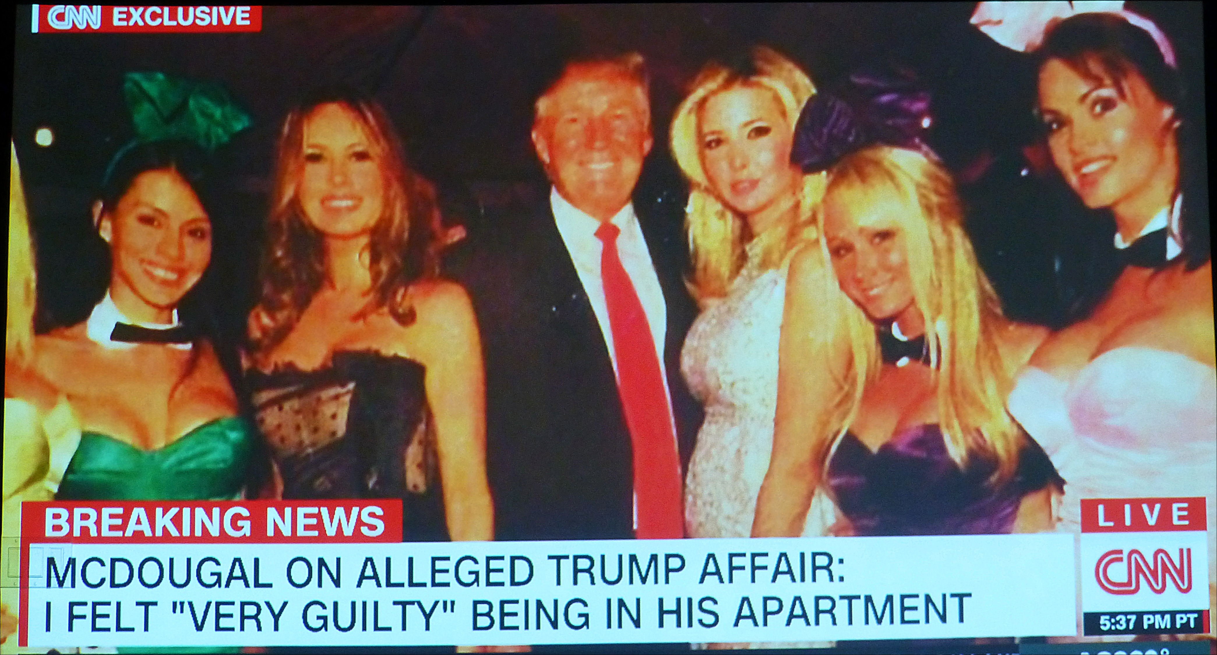 Trump With PlayBoy Bunny McDougal